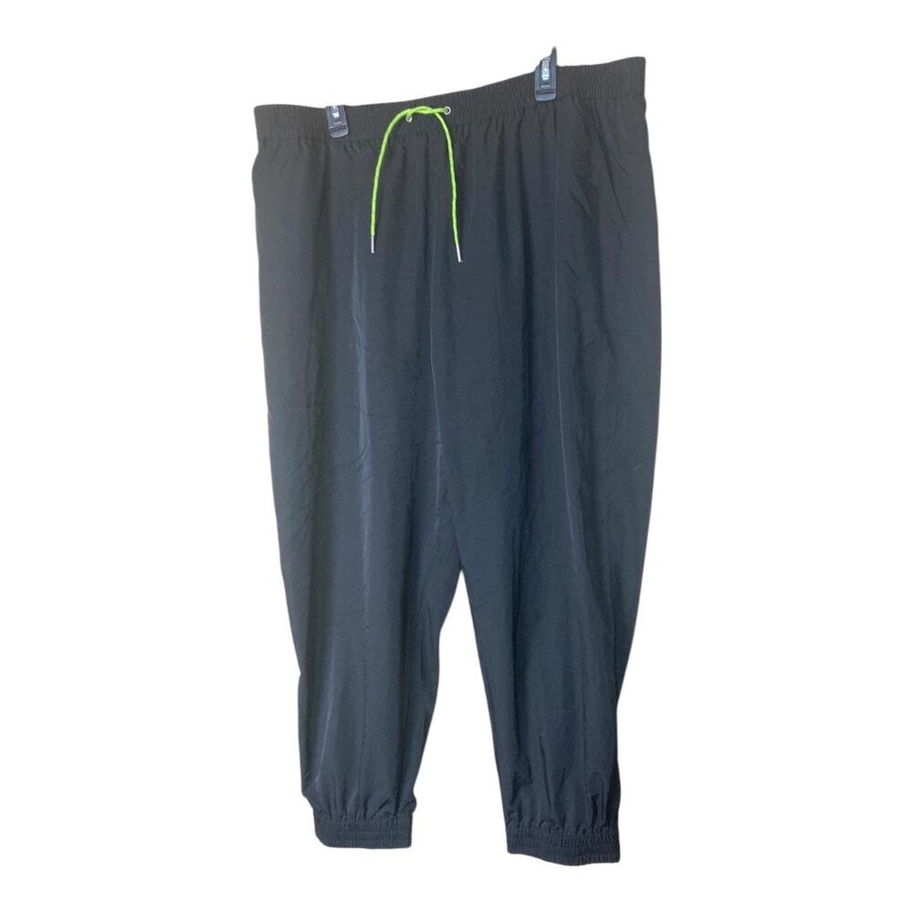 NWT ASOS‎ Womens Size L Black Drawstring Waistband Shell Jogger